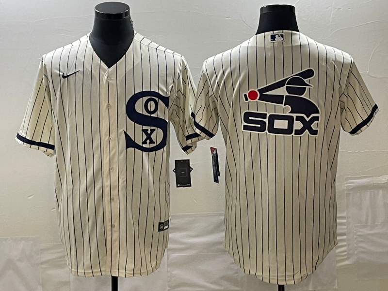 Youth Chicago White Sox Cream Team Big Logo Stitched Jersey 03